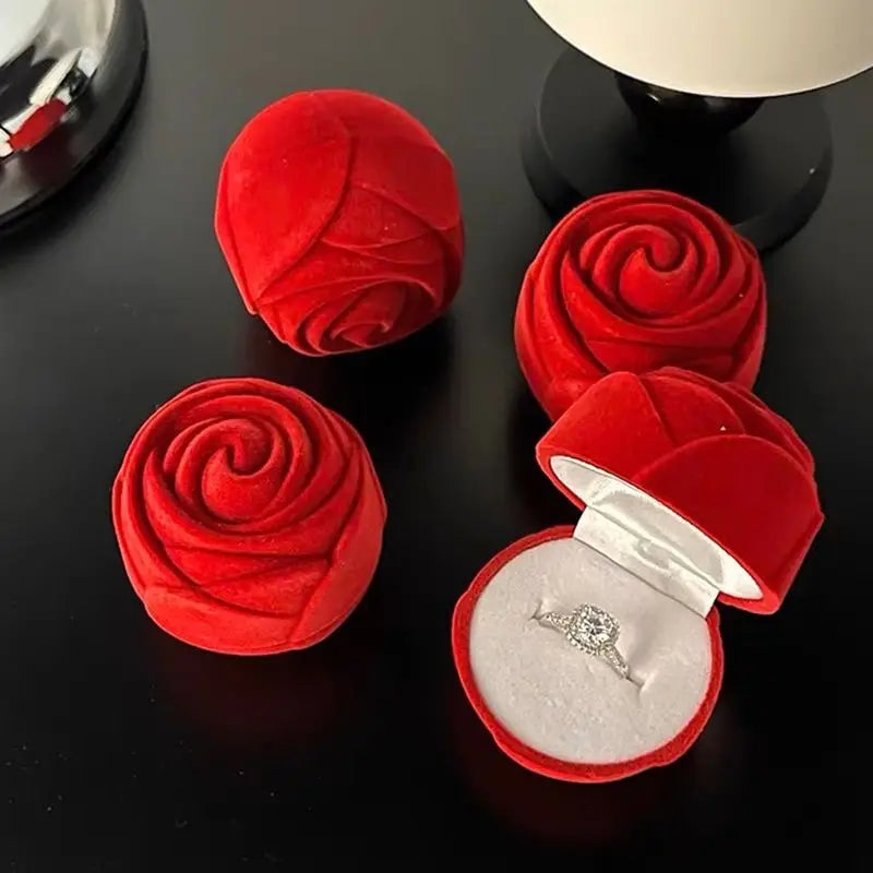 Rose Box for Rings and Earrings