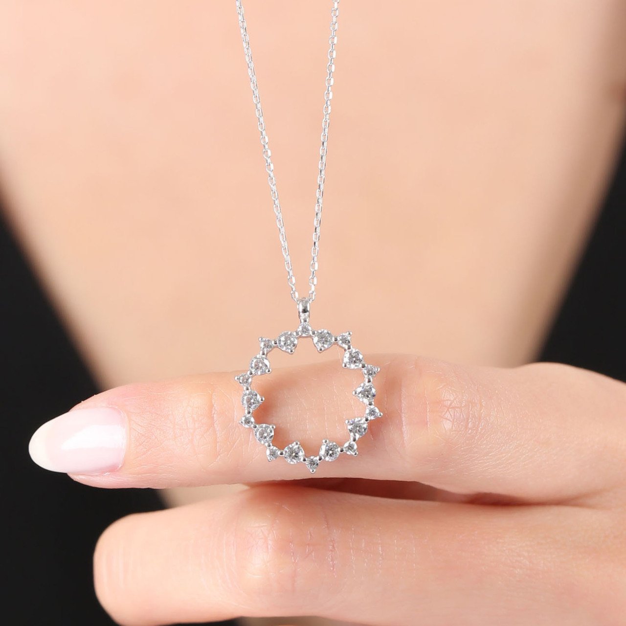 Sparkle Magic Silver Necklace