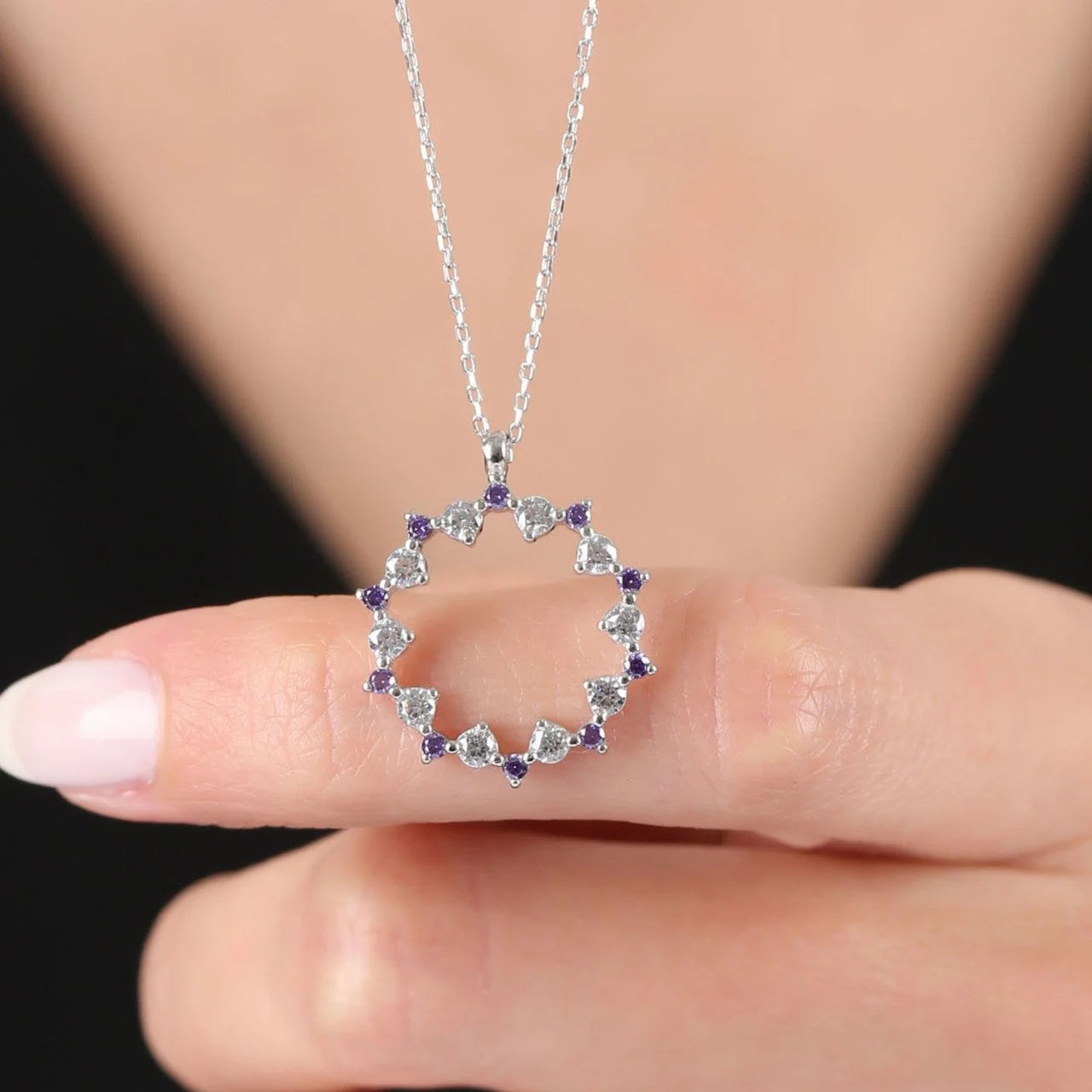 Amethyst Spell Silver Necklace