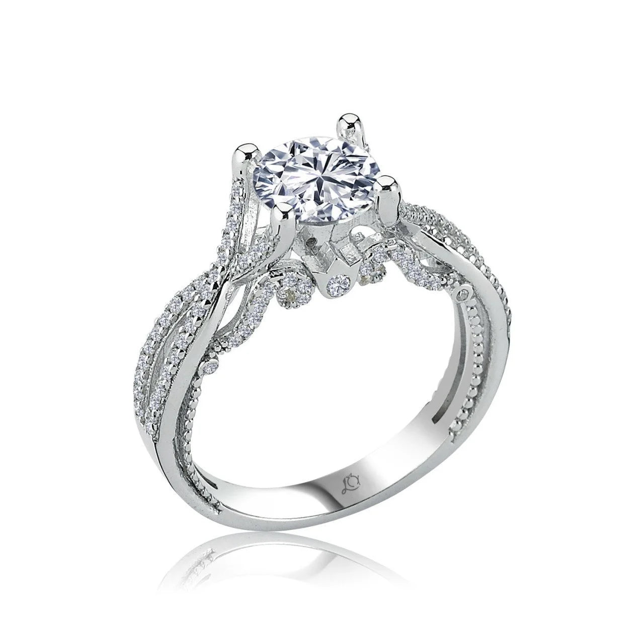 Talisman Solitaire Silver Ring
