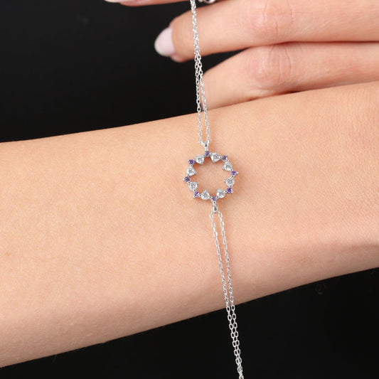 Amethyst Magic Silver Bracelet