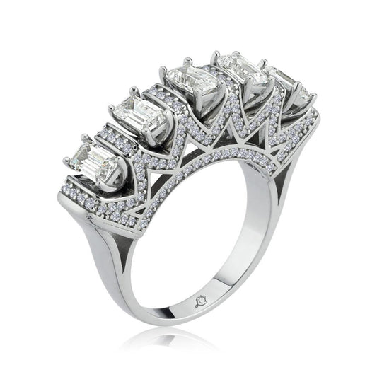 Woman's Shine Silver Ring